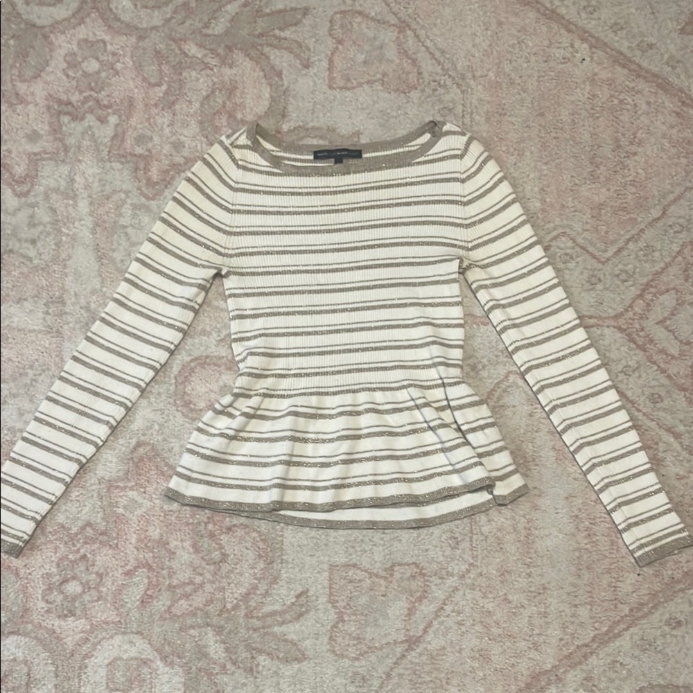 White House Black Market Peplum Sweater